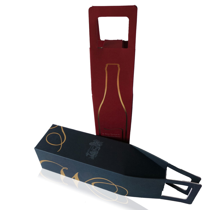 Customizable OEM Wholesale Portable Kraft Packing Gift Wine Box