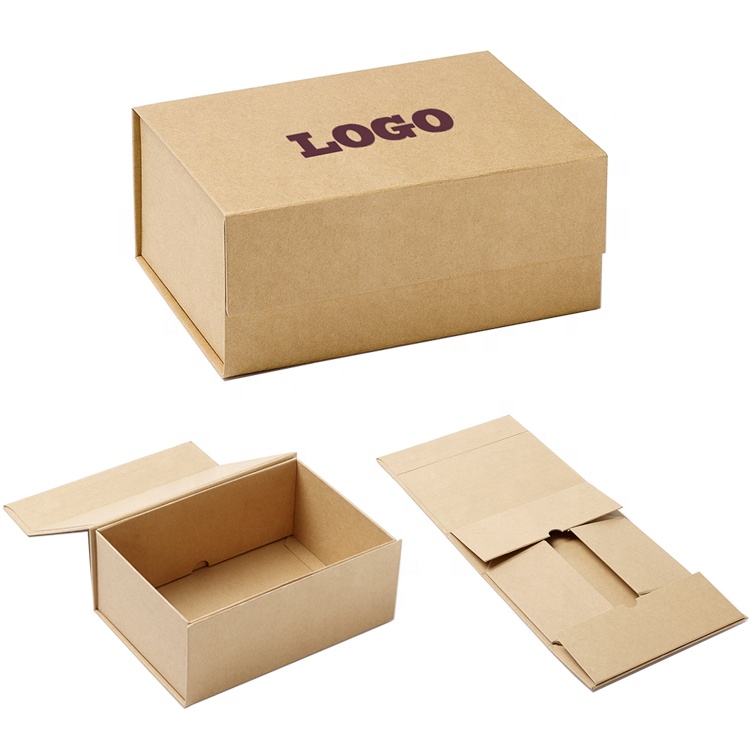 Factory Wholesale Black Folding White Cardboard Custom logo Products Magnetic Box Packaging Foldable