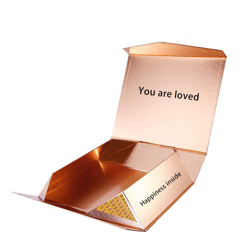 Customizable Logo Recycle Paperboard Packaging Box Magnetic Flap Collapsible Gift Boxes White Paper Boxes With Your Own Logo