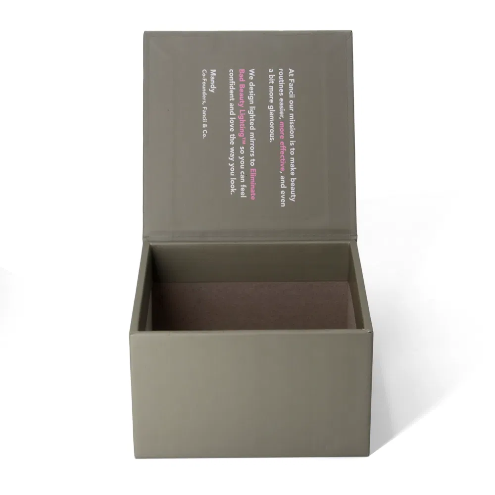 Custom Logo Gift Retail Travel Use Compact Mirror Paper Packaging Box Supplier in China