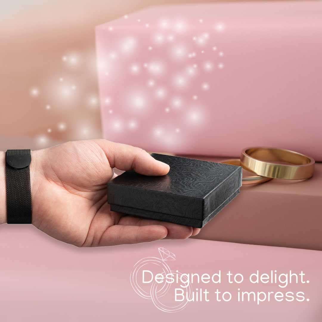 Luxury Square Rigid Cardboard Jewelry Gift Box with Lid and Base EVA Insert Paper Packaging Box for Earrings Necklace Bracelet