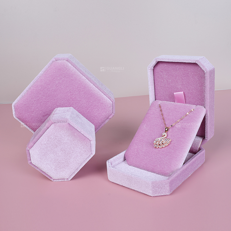 Factory Wholesale Jewelry Gift Box Jewelry Box Velvet Packaging Necklace Bracelet Pendant Ring Box Jewelry
