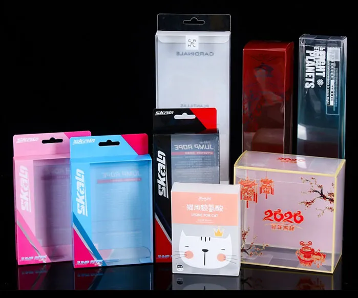 Custom Transparent Folding PVC Gift Packaging Box 9