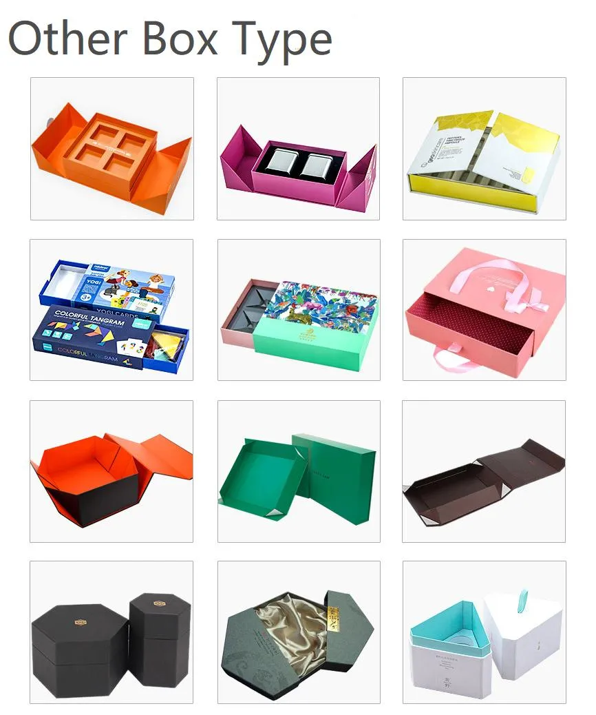 Custom Printed Luxury Paper Gift Box Rigid-Box Retail Packaging Paper Boxes