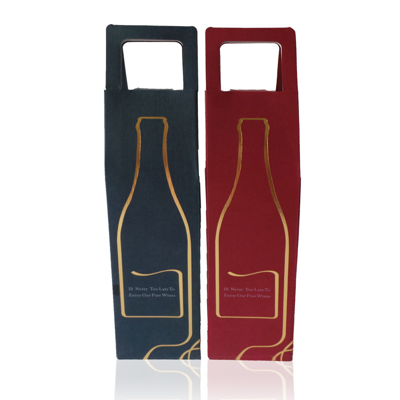 Customizable OEM Wholesale Portable Kraft Packing Gift Wine Box