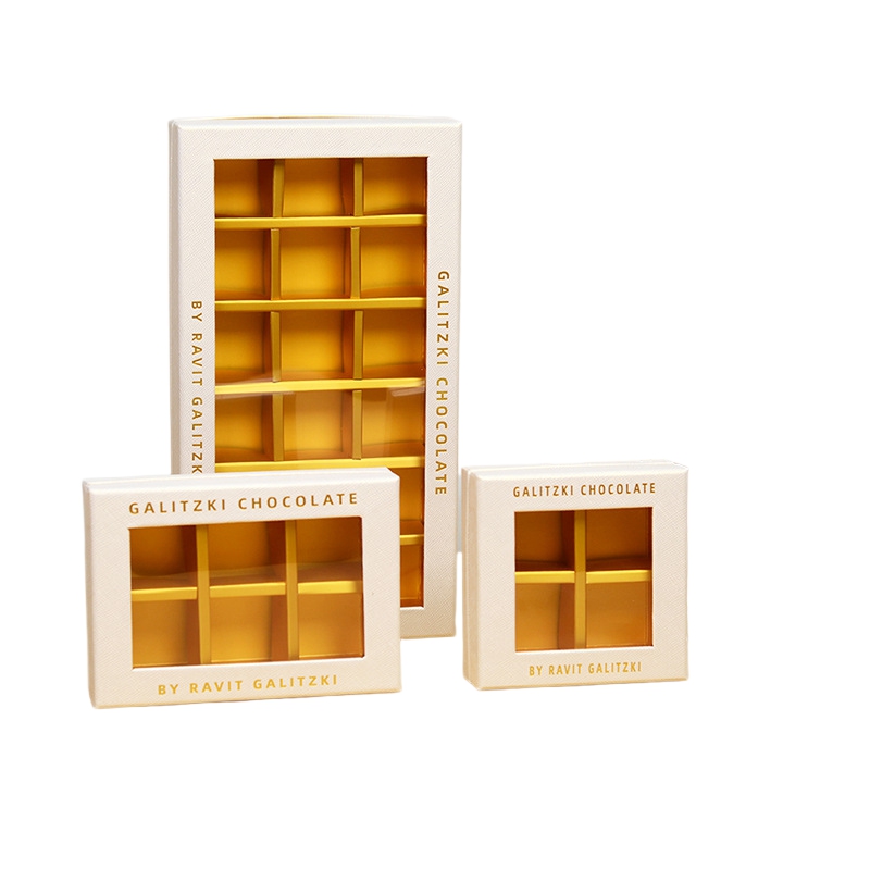 Custom Luxury Design Chocolate Gift Box Food Grade Candy Box Chocolate Packing Box With Dividers