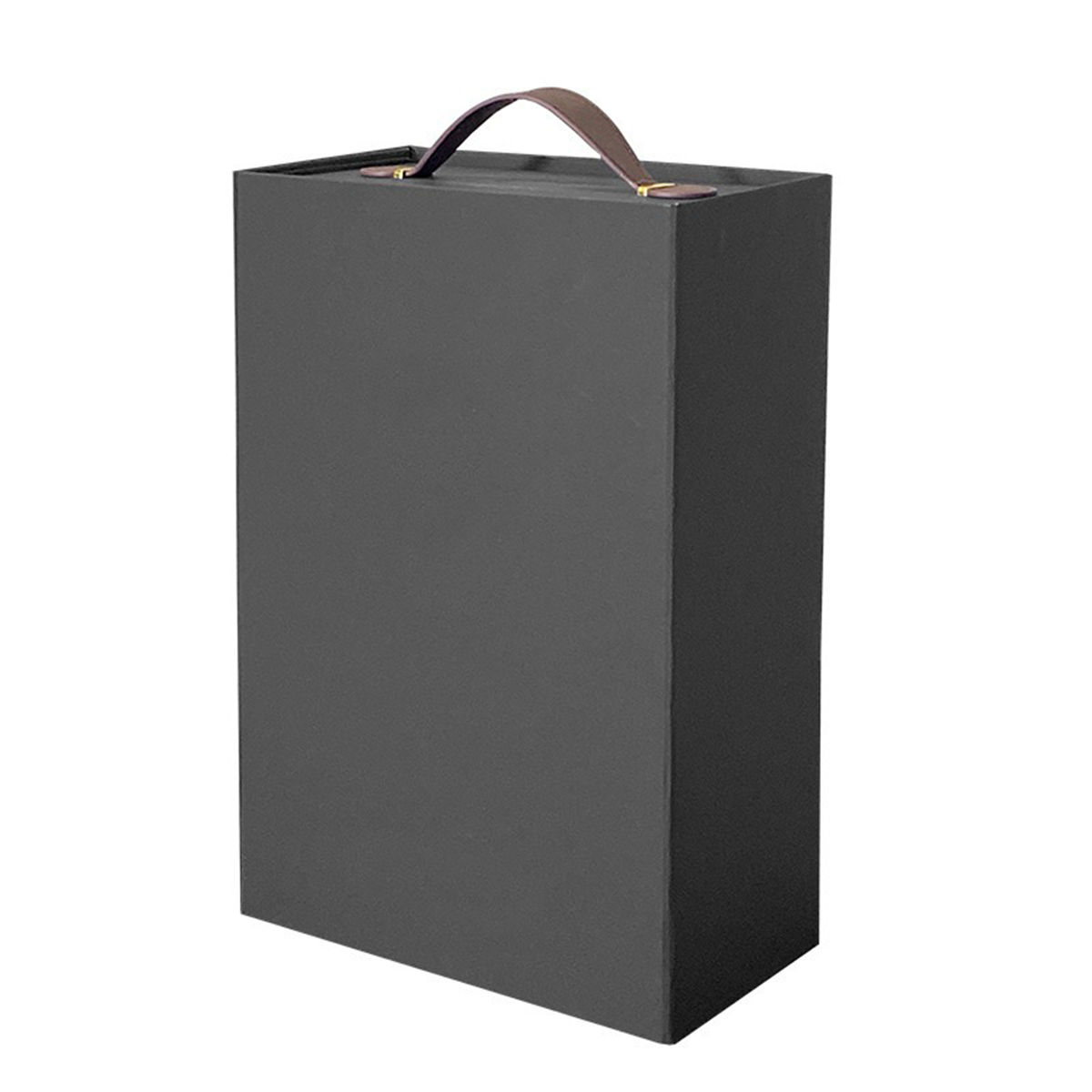 High Quality One Piece Portable Rope Folding Red Wine Gift Box with Magnetic and Foldable Fashionable Design for Wine Box