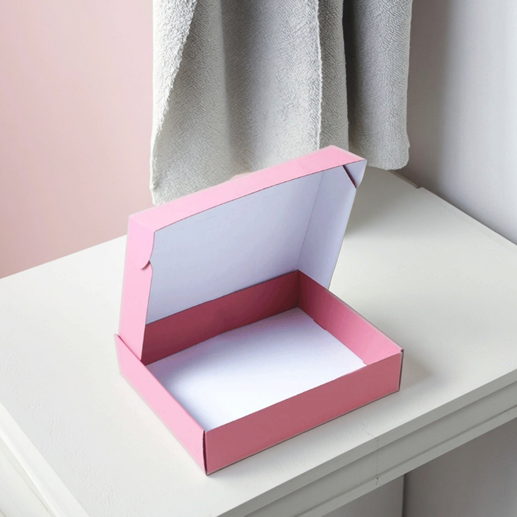 Pink Corrugated Cardboard Carton Box 3-Layers Holiday Celebration Express Delivery Paperboard Gift Box