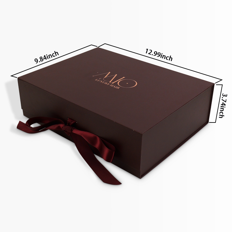 Custom Luxury Foldable Magnetic Gift Box Sturdy Recyclable Paper Boxes Packaging with Ribbon