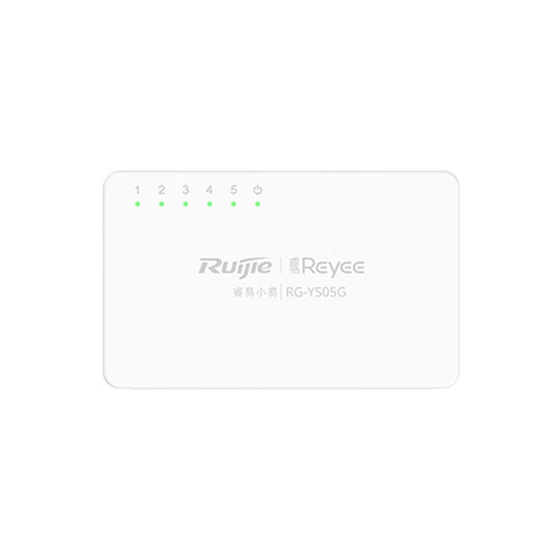 Cheap 5 Port Network Switch RG-YS05G 10/100/1000M Adaptive Ethernet Interface Unmanaged Switch Plastic Case