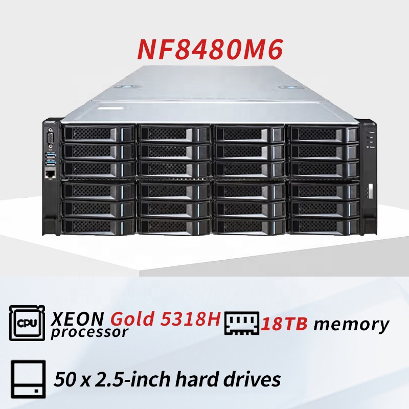 Hot Sale High Quality Inspur NF8480M6 Xeon Gold Server with 4U Rack Mount GPU for GPU Computing