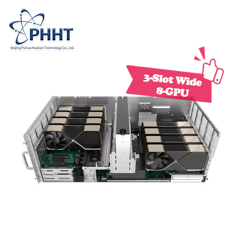 Top Rated 7U 8 GPU Server Computer for AI Cloud Systems, Data Center Racks and Virtual GPU Hosting Server