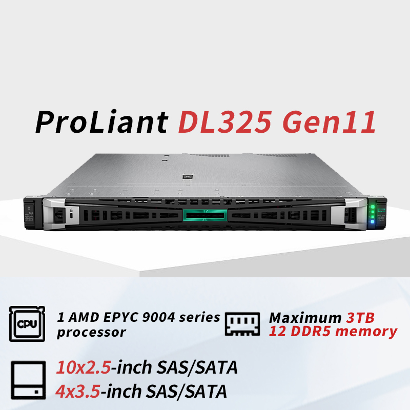 Hot Sale HPE ProLiant DL325 DL380 DL360 Gen11 DDR5 32GB 1U Rack Server Computer AI GPU Cloud Virtualization NAS Storage Servers