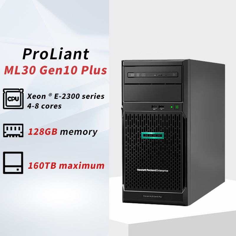 Hot Selling Original Hpe Tower Computer Desktop Server Pc Proliant Ml30 Gen10 Plus Epr Enterprise GPU Storage Host Server