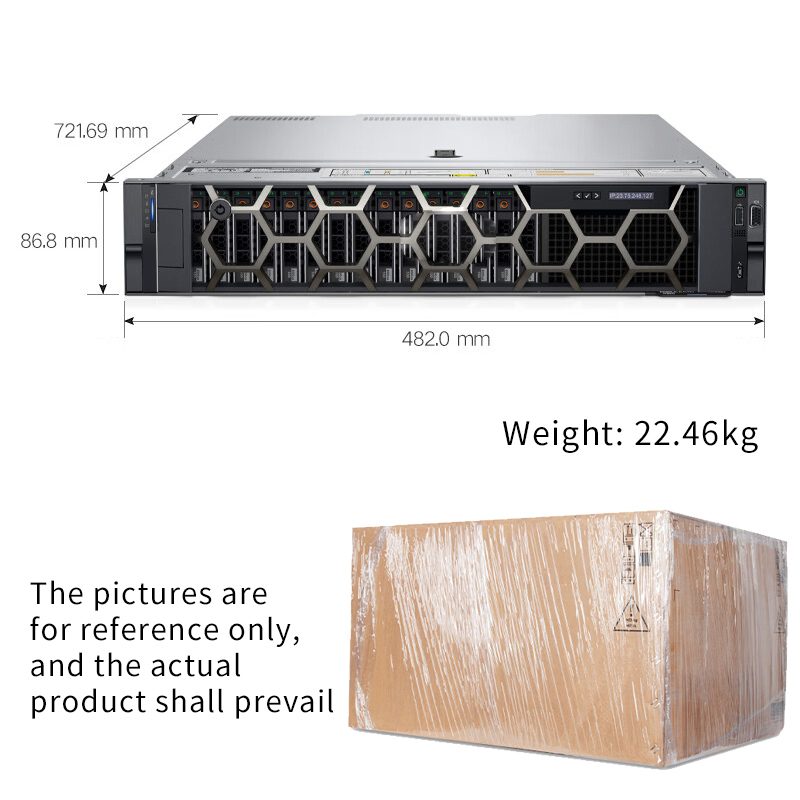 Del l Poweredge R550 2U Xeon Silver 4312 16gb/1tb/800W Rack Server