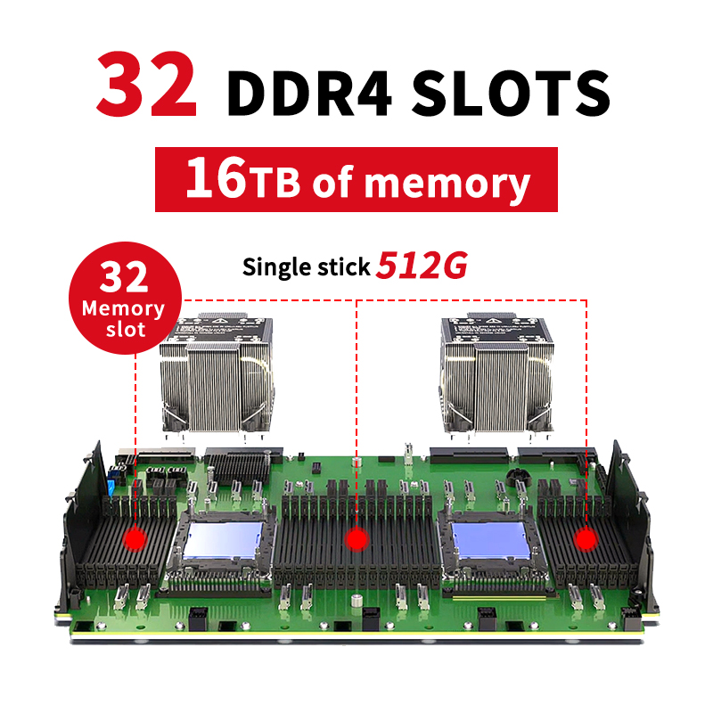 Top Selling 4U Rack Server AI Training Deep Learning HPC Cloud Computing Virtualization Data Center GPU High Performance Servers