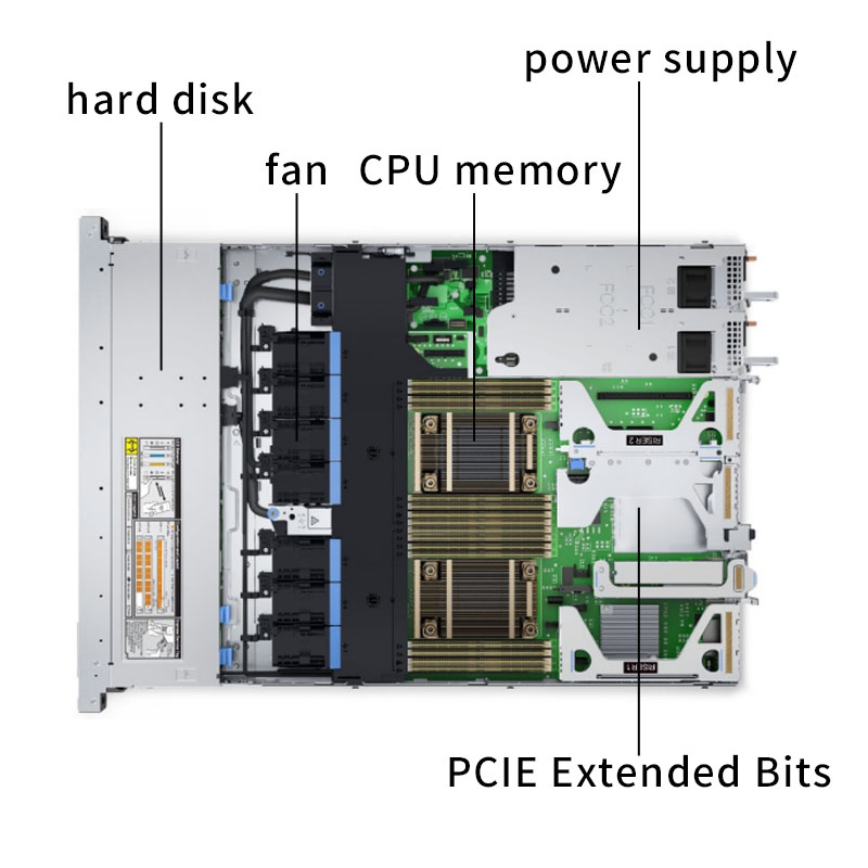 PowerEdge R650XS 1U Rack Server In-Stock Customizable High Performance AI Cloud GPU Storage Virtualization Data Center Servers