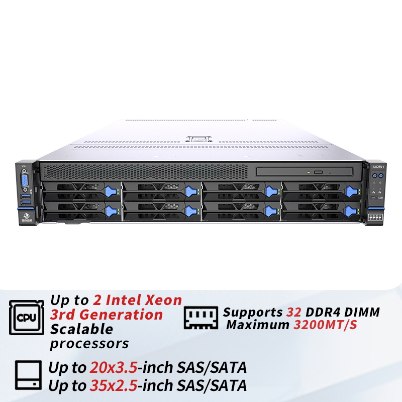 OEM 2U Rack Server U628V2 Intel Xeon E Barebone for Datacenter Cloud Storage Hot Upraded Intel Xeon Server