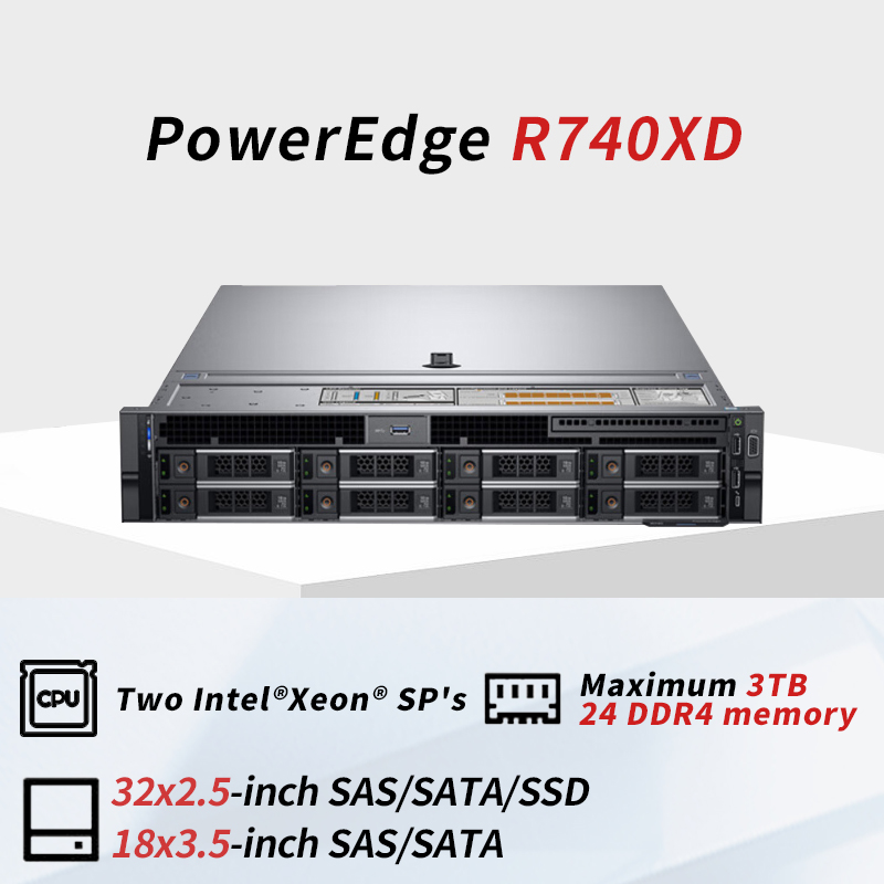 PowerEdge R740XD NAS Storage Server Cloud Backup Server Virtualization Platform AI Computing Data Center Rack Computer Servers