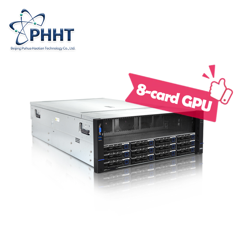 Enterprise-Grade 4U Rack Server Computer with 8 GPU Capacity for AI Computing Big Data Processing and Virtualization Servers