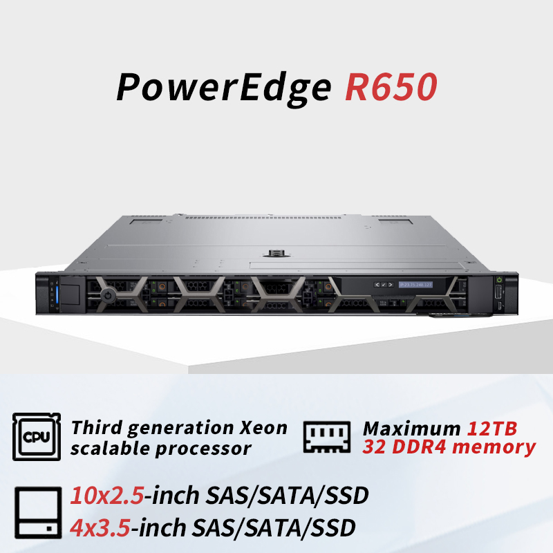 EMC PowerEdge R650 R760 2U Rack Server Computer Intel Xeon AI Training Deep Learning GPU Virtualization Cloud Hosting Servers
