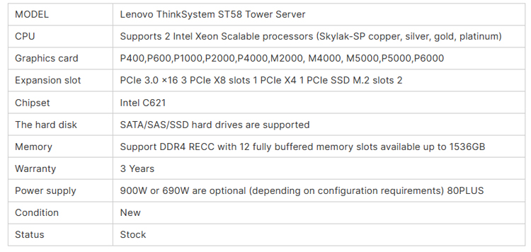 Specification Sheet