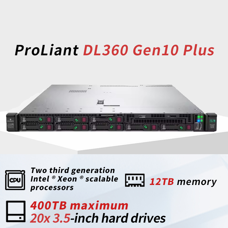 Used Refurbished DL360 DL380 Gen10 Plus AI GPU Xeon Rack Server Computer for AI Workloads Enterprise Storage Data Center Servers