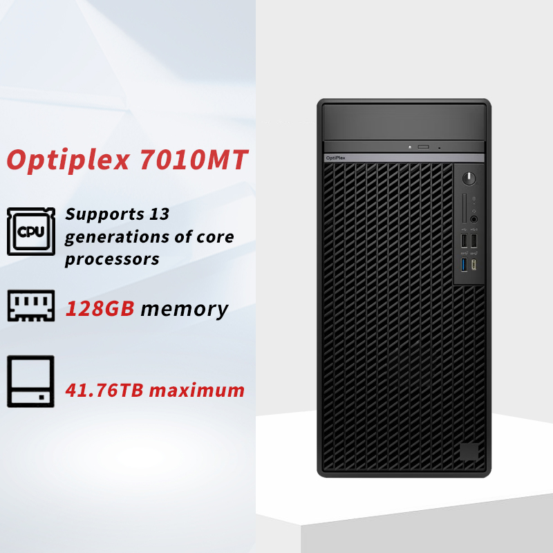 Original De Lls Optiplex Desktop Pc 7010MT  I5-12500 DDR4 RAM16G+512G SSD Pc Computer Desktop in Stock