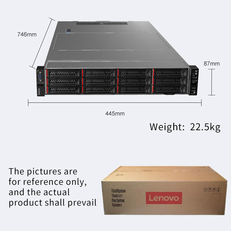 Original Lenovo Server PC SR588 HR650X 2u Rack Server Host  Enterprise GPU AI Virtualization Storage Computer Server in Stock