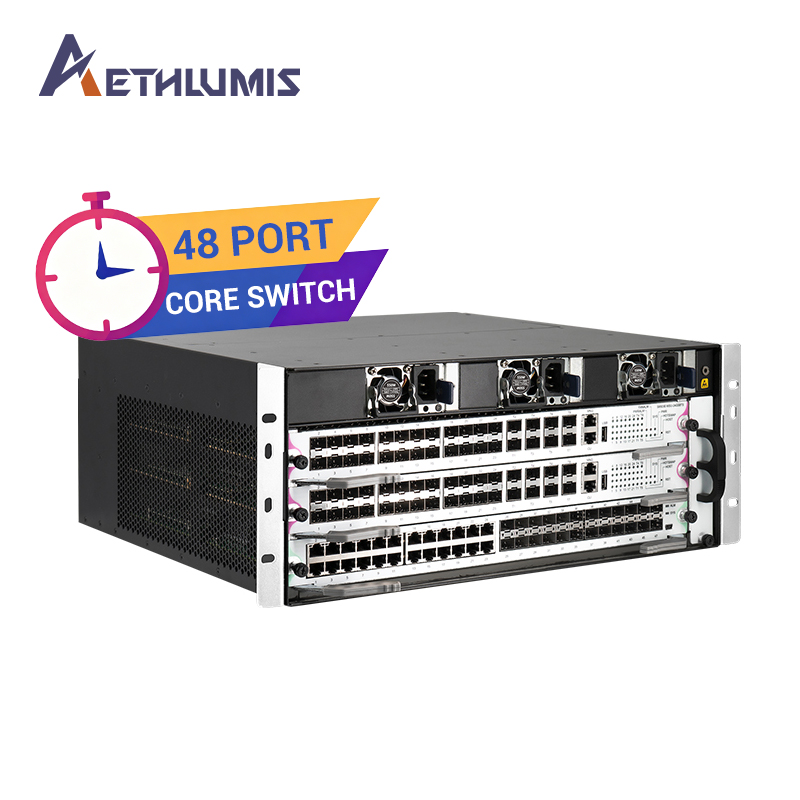 Enterprise Grade 48 Port Core Switch L3 Managed 1.47Tbps OSPF BGP MPLS Stackable Dual Power Supply Enterprise Network Switch