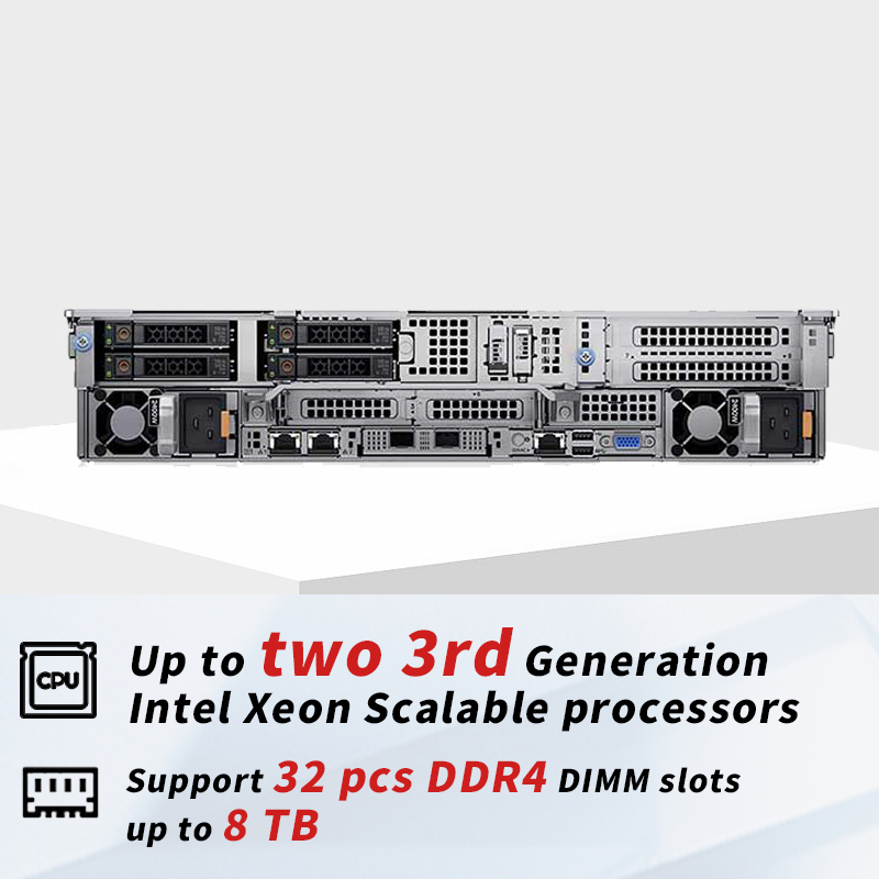 Wholesale Original PowerEdge R750 R760 R770 2U Rack Server Computer Intel Xeon CPU AI GPU Cloud Computing Data Center Servers