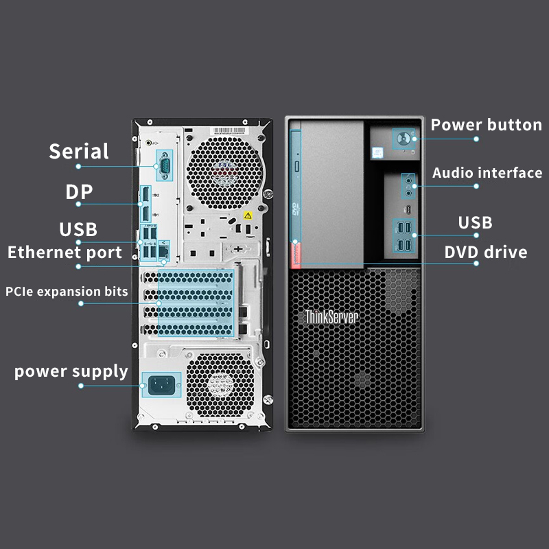 Lenovo TS80X TS90X High Quality Tower Server  ERP Financial Office Host in Stock