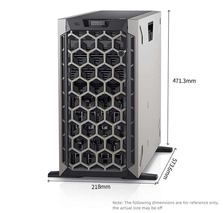 De-ll T640 Tower Server High Performance Processor Xeon 2304 1.9GHz 16gb Ram 1tb Business Server