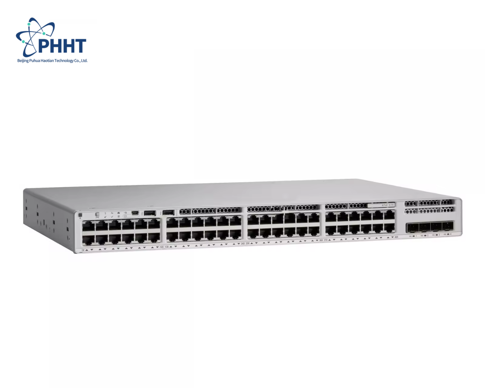 Best-Selling 48-Port POE Layer 2 Gigabit Network Switch Premium Uplink Speed C9200L-48P-4X-A Stacked Switches 4X-A High Capacity