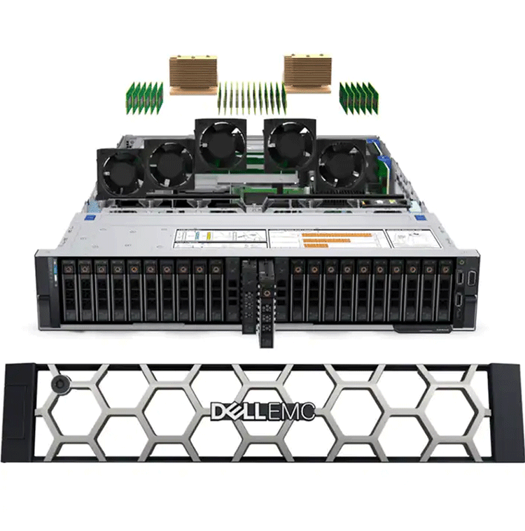 Original Dells PowerEdge R750 R750xs 2U Rack Server with Intel Xeon CPU for AI Computing Cloud Virtualization Data Center Server