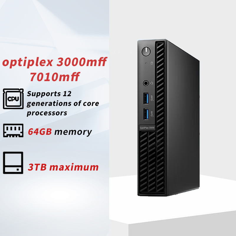 Hot Dells  Optiplex 3000MFF/7010MFF Mini Pc Desktop Computer Core I3 I5 I7 Business Office PC with 8GB-32GB RAM 512GB 1TB SSD