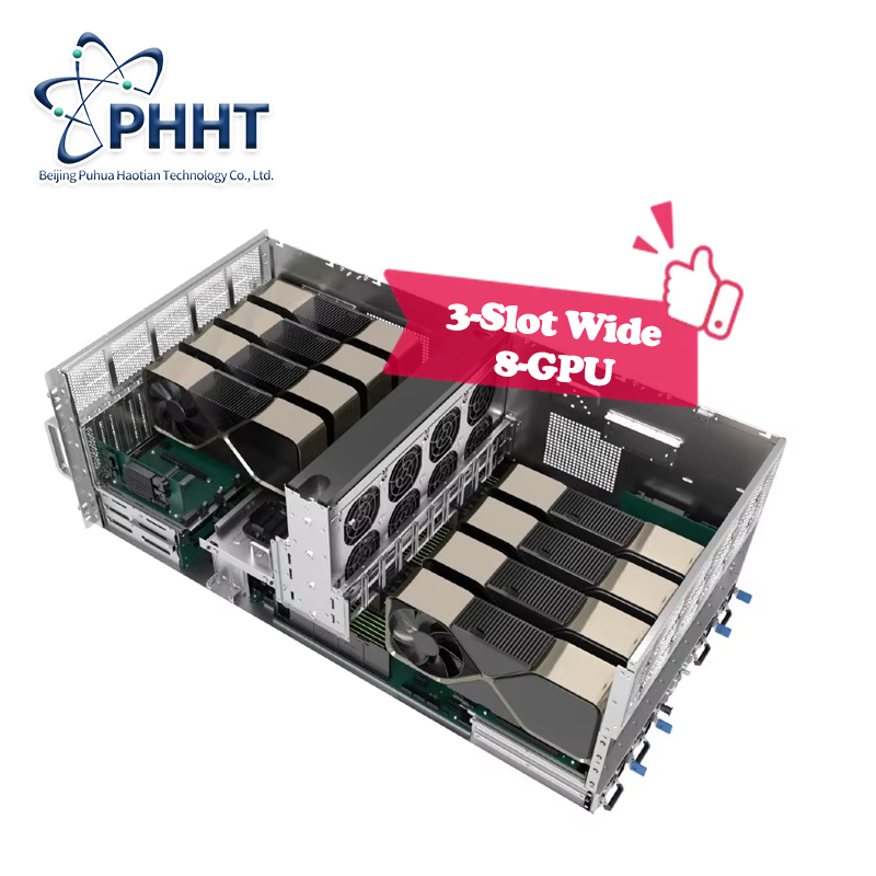 OEM ODM R7285V3 7U Rack Server Computer AMD EPYC with 8 GPU for AI Training Inference Rendering Cloud Gaming Data Center Servers