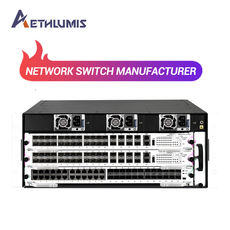 Wholesale 48 Port Core Switch L3 Managed 1.47Tbps 1104Mpps OSPF BGP MPLS Stackable Dual Power Supply AC DC Network Switch