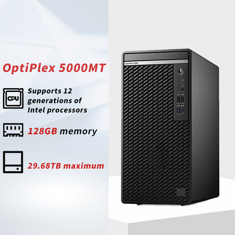 Optiplex 5000mt New Dells Office Desktop Computer I5-12500/8g/512g Solid-State 16gb Video Memory Integrated Display Customizable