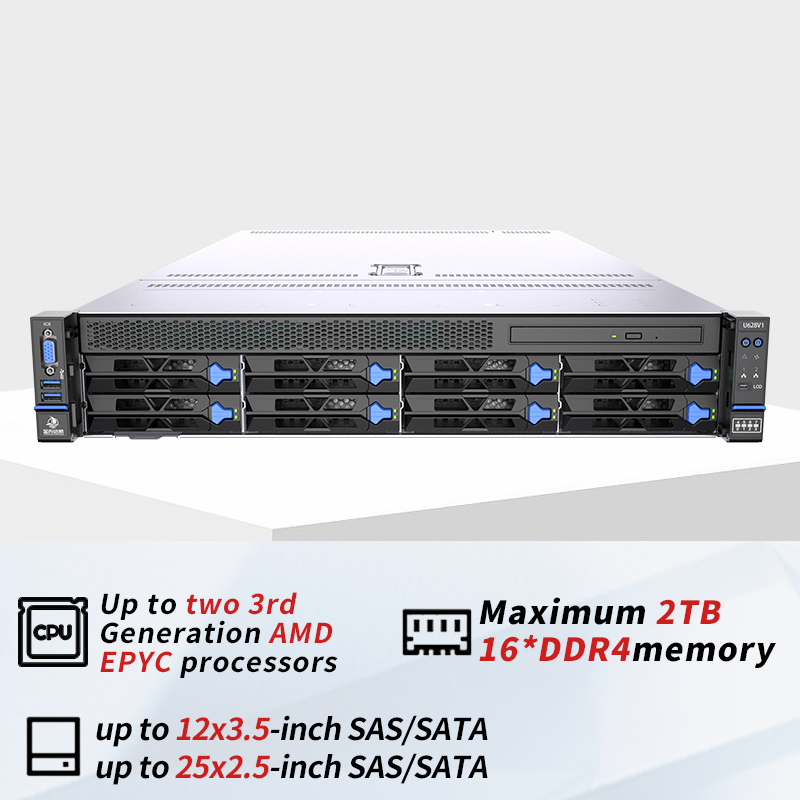 Original 2U Rack Server Serveur Virtual Private Server OEM Rack Mount GPU Server