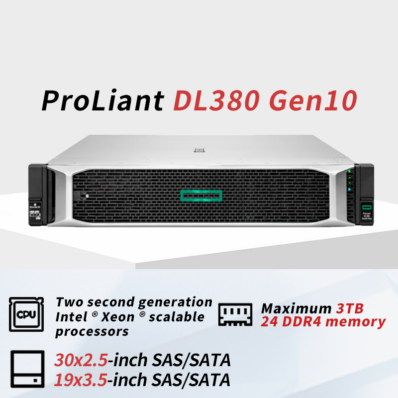 HPE ProLiant Dl360 DL380 Gen10  Gen11 Gen10 Rack Nvme Ssd Hdd 4090 Farm System 2u Deepseek Ai Gpu Computer Nas Storage Server