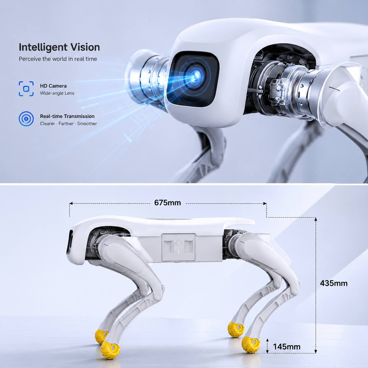 Advanced AI Robot Dog Bionic Quadruped Programmable Robot for Industrial Maintenance and Autonomous Site Inspection Robot