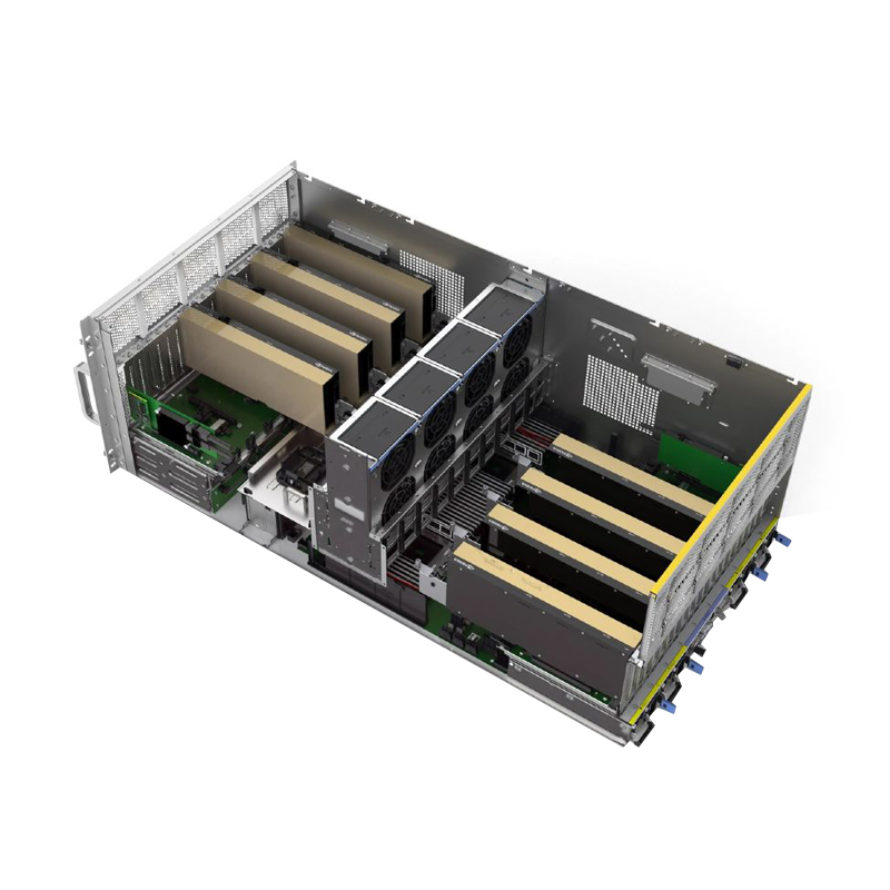 Factory Direct Sale  OEM ODM Server R7285V3 AMD EPYC 7U Rack AI Training 8 5090 GPU System Inference HPC Computer Server