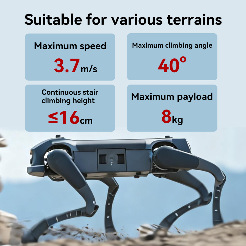 Brand High Performance AI Bionic Robot Dog for Security Patrol Industrial Inspection IP54 Waterproof Metal Quadruped AI Robots