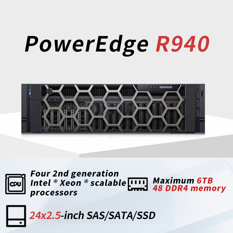 Poweredge Mec R940xa R860 R960  4U Rack Super Computing System  GPU High Performance  Deepseek Data Center Virtual AI Server