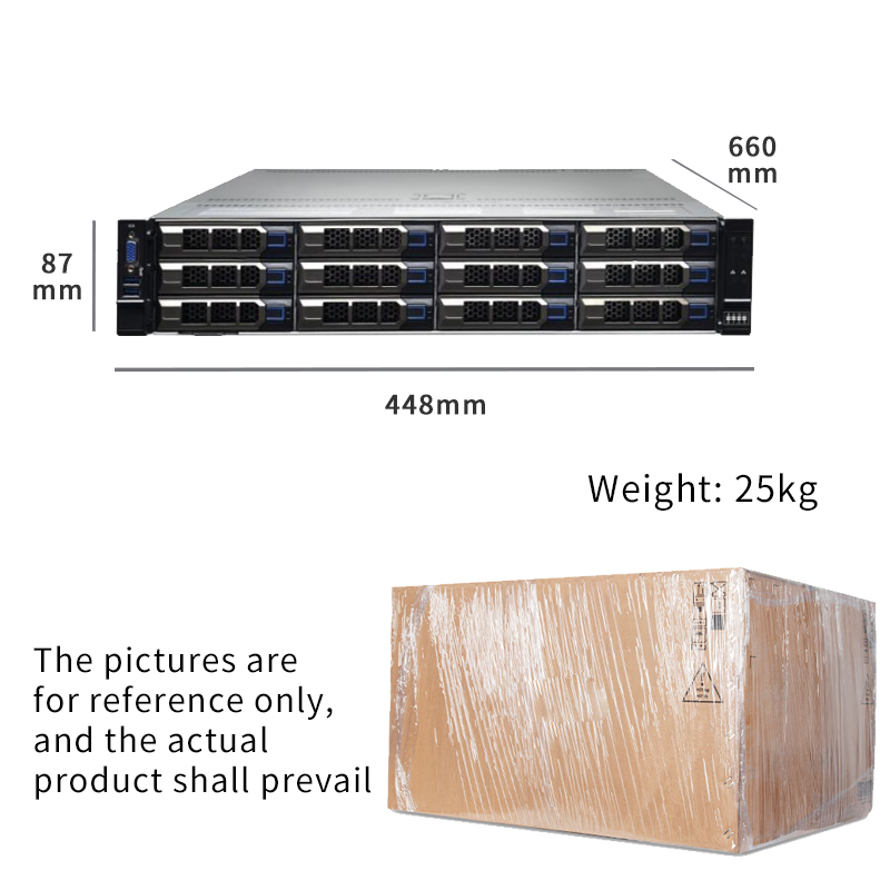Hot Selling 2U Rack Server Serveur Deepseek Data Center Virtual AMD Epyc Server Deep Learning AI GPU Oem Server