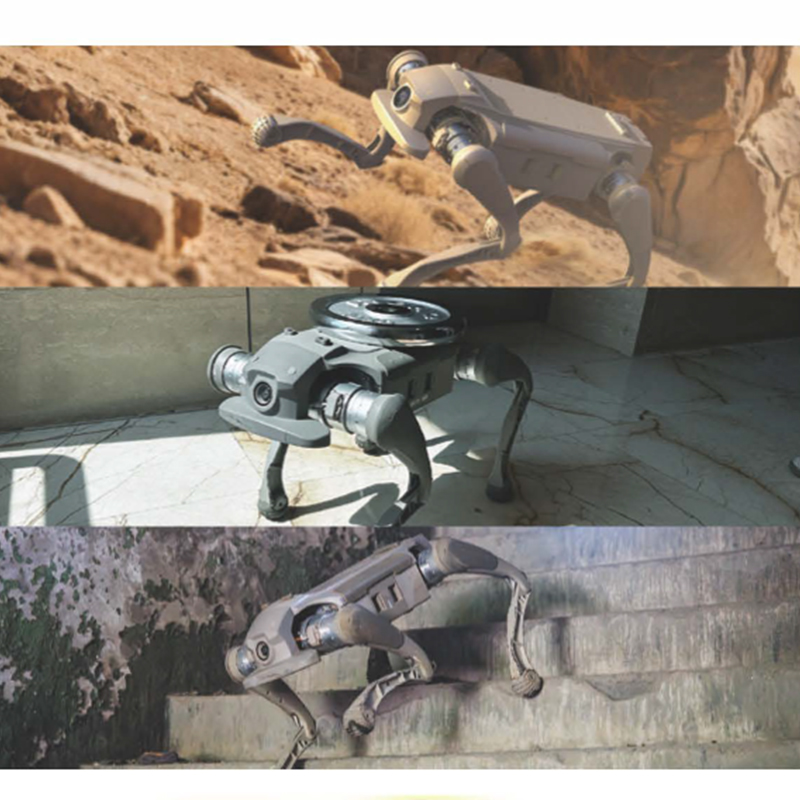 Autonomous Quadruped Robot for Special Environment Inspection Rescue High Computing Power AI Dog with ROS2 SDK and Gimbal Camera