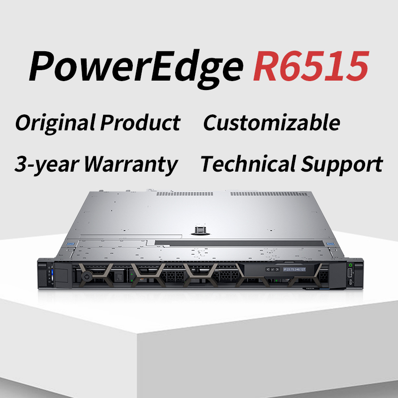 Hot Sale Original PowerEdge R6515 R6525 1U Rackmount Server with GPU Support for Data Center Storage Virtualization Cloud Server