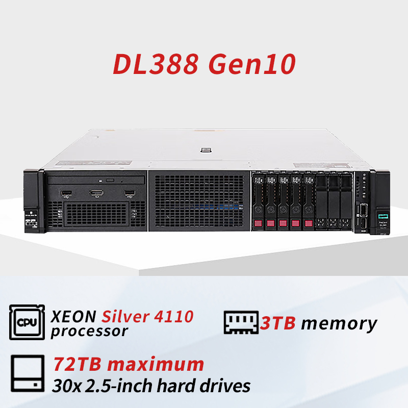 Factory Direct HPE ProLiant DL388 Gen10 Gen11 2U Rack Server Computer AI GPU Data Center Cloud Hosting Virtualization Servers