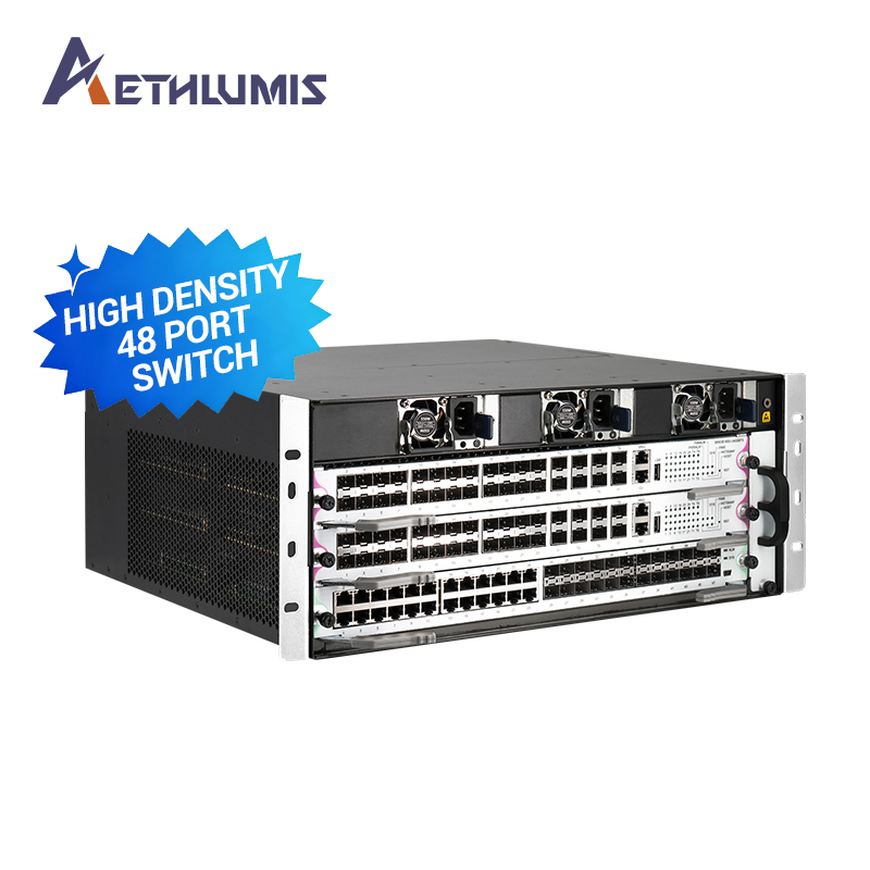 48 Port Core Switch Layer 3 Managed 1.47Tbps Switching Capacity OSPF BGP MPLS SNMP Stackable Enterprise Core Network Switch